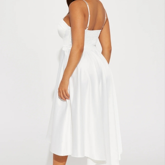 Sexy white bustier dress sz Small - Picture 3 of 3